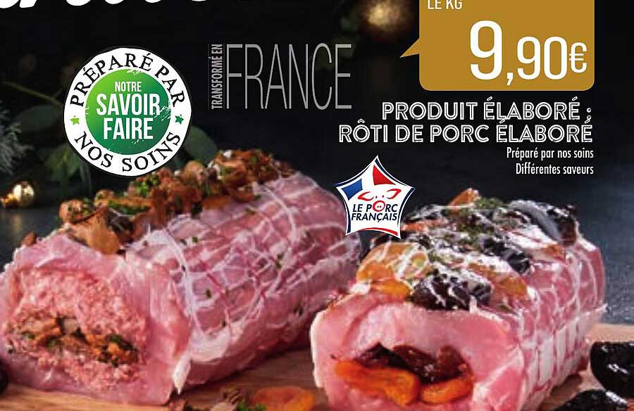 rôti de porc élaboré
