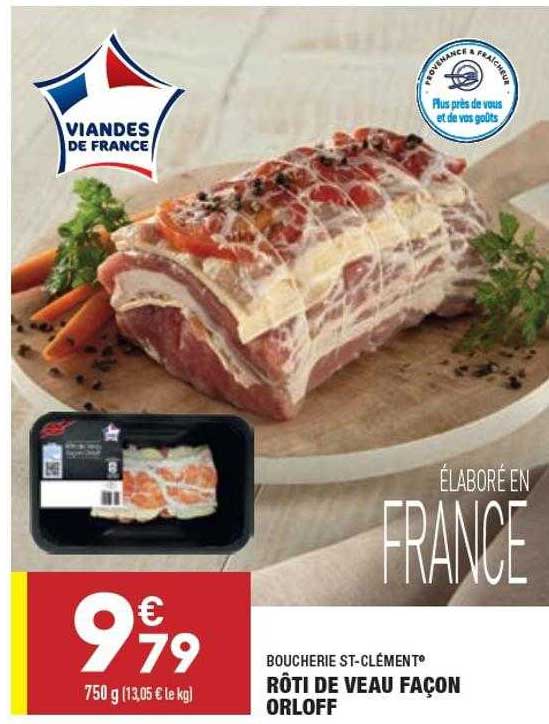 rôti de veau façon orloff boucherie st-clément