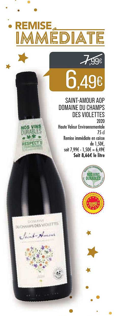 saint-amour aop domaine du champas des violettes 2020