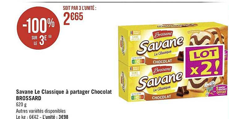 savane le classique à partager chocolat brossard
