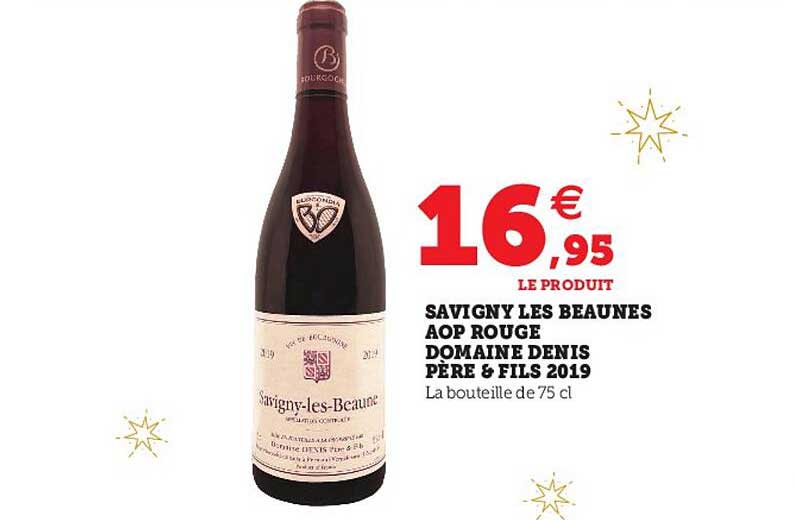 savigny les beaunes aop rouge domaine denis père & fils 2019