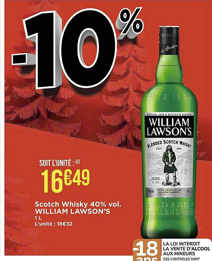 scotch whisky 40% vol. william lawson's