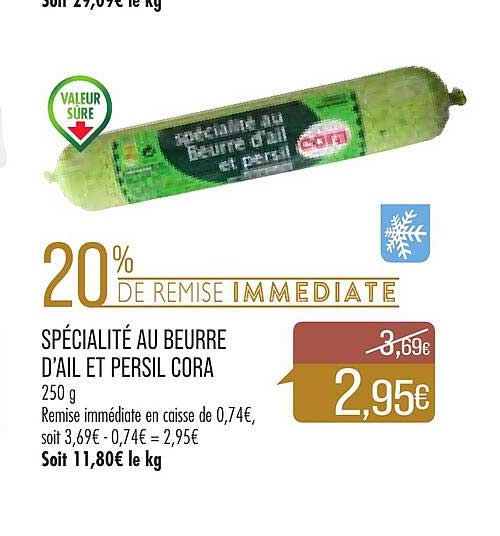 Spécialité Au Beurre D'ail Et Persil Cora