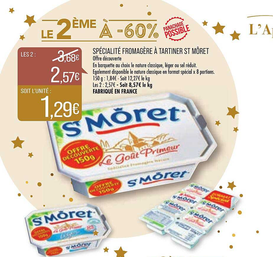 spécialité fromagère à tartiner st môret