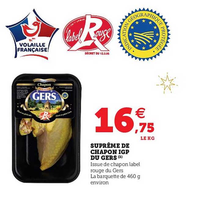suprême de chapon igp du gers