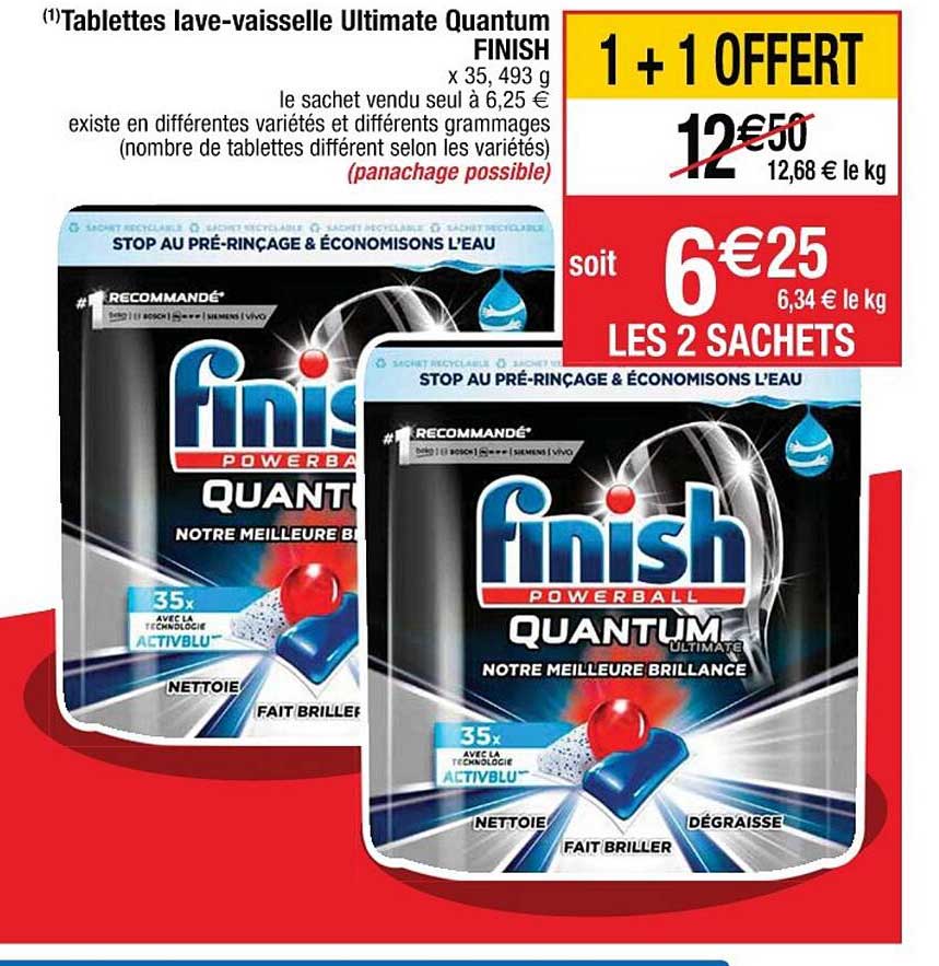 tablettes lave-vaisselle ultimate quantum finish