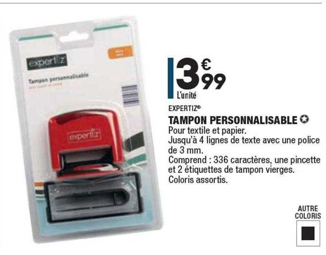 tampon personnalisable expertiz