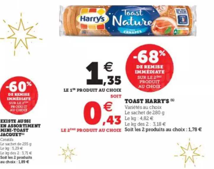 toast harry's, mini-toast jacquet