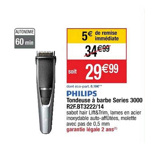 tondeuse à barbe series 3000 philips