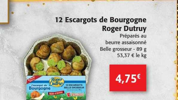 12 escargots de bourgogne roger dutruy