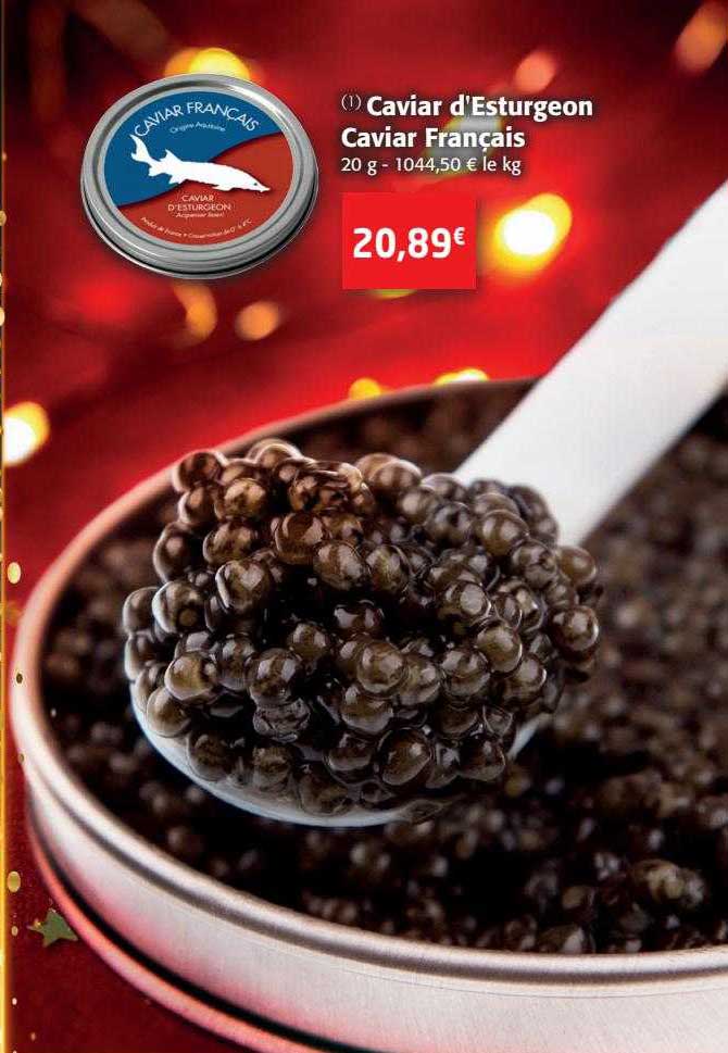 caviar d'esturgeon caviar français