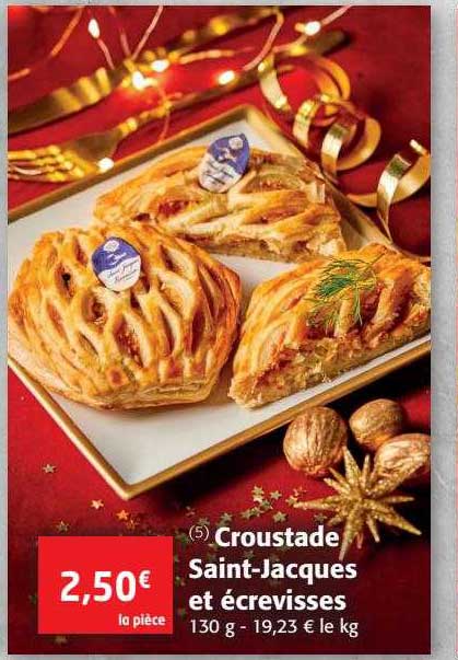 croustade saint-jacques et écrevisses