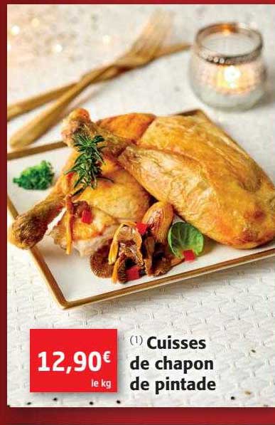 cuisses de chapon de pintade