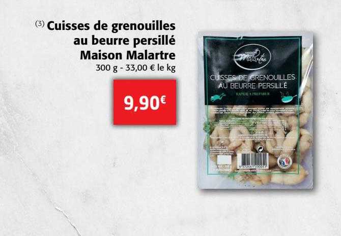 cuisses de grenouilles au beurre persillé maison malartre