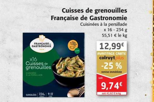 cuisses de grenouilles française de gastronomie