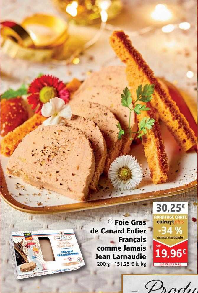 foie gras de canard entier français comme jamais jean larnaudie
