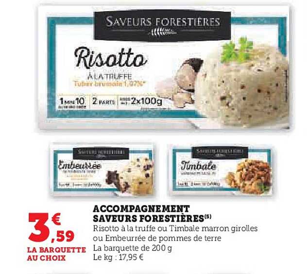 Accompagnement Saveurs Forestières