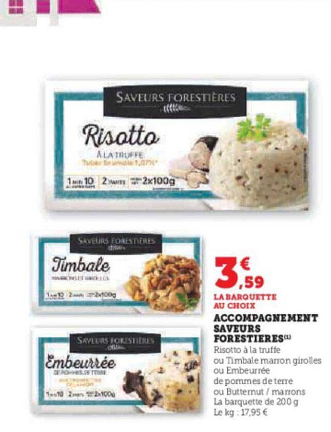 accompagnement saveurs forestières