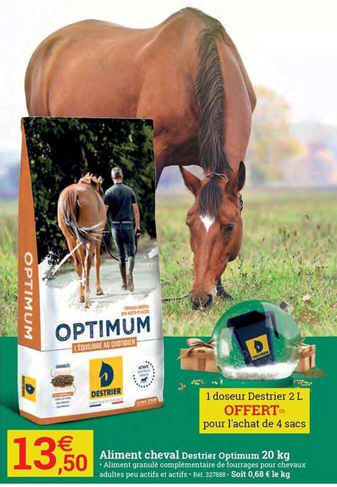 aliment cheval destrier optimum 20 kg