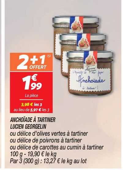 anchoïade à tartiner lucien georgelin