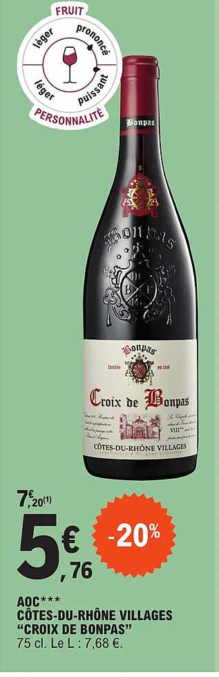 aoc*** côtes-du-rhône villages "croix de bonpas"