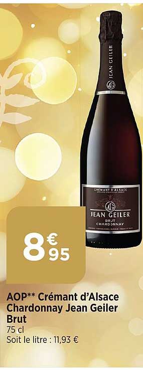aop crémant d'alsace chardonnay jean geiler brut