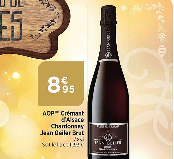 Aop Crémant D'alsace Chardonnay Jean Geiler Brut