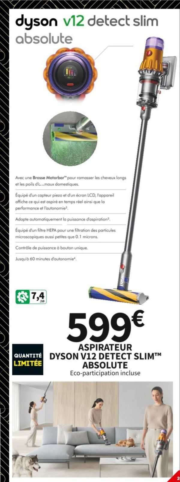 aspirateur dyson v12 detect slim absolute