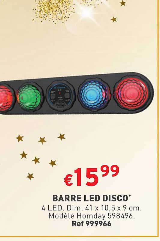 barre led disco