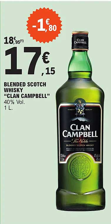 blended scotch whisky "clan campbell"