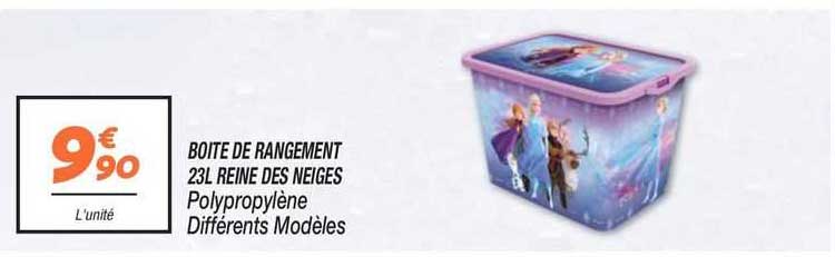 boîte de rangement 23l reine des neiges