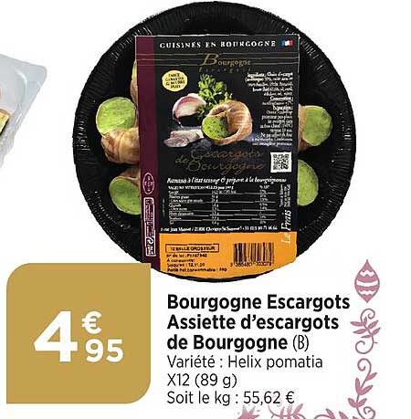 bourgogne escargots assiette d'escargots de bourgogne