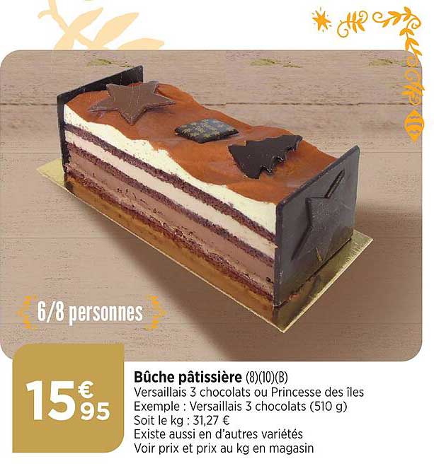 bûche pâtissière