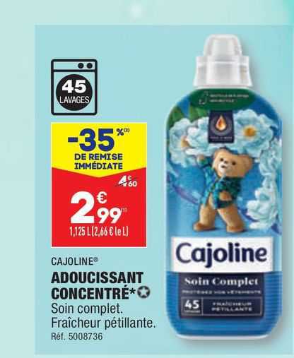 Cajoline Adoucissant Concentré