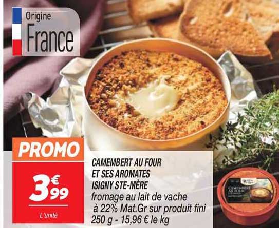 camembert au four et ses aromates isigny ste-mère
