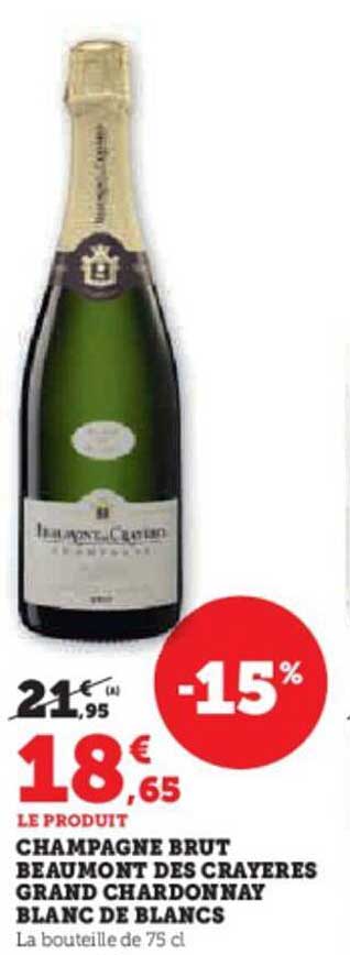 champagne brut beaumont des crayeres grand chardonnay blanc de blancs