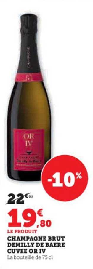 champagne brut demilly de baere cuvée or IV