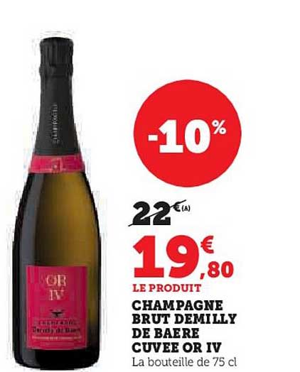 champagne brut demilly de baere cuvee or iv