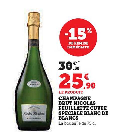 Champagne Brut Nicolas Feuillate Cuvee Speciale Blanc De Blancs