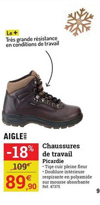 chaussures de travail picardie aigle