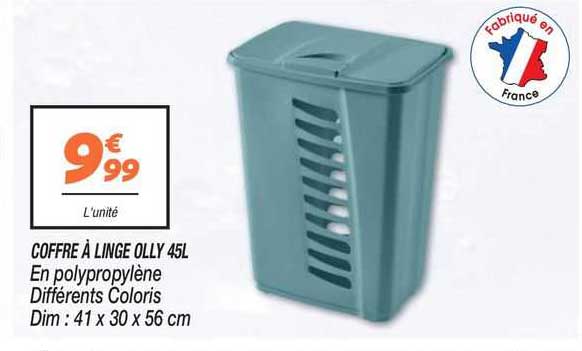 coffre à linge olly 48l