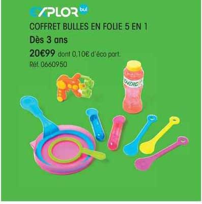 coffret bulles en folie 5 en 1 explor