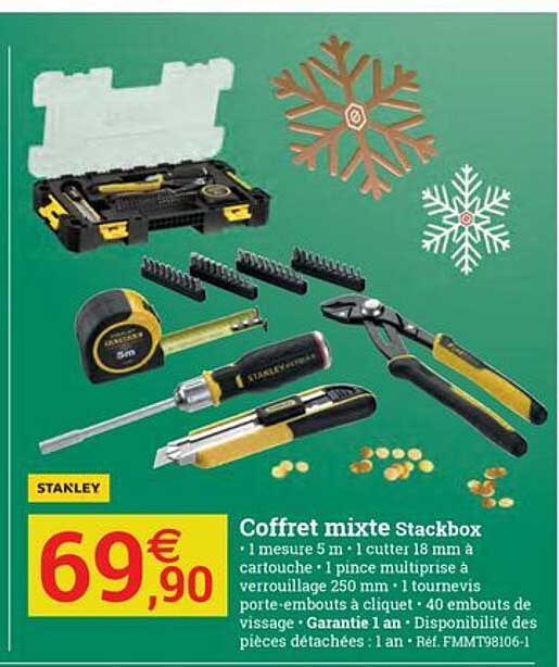 Coffret Mixte Stackbox Stanley