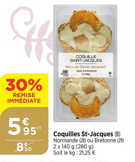 coquilles st-jacques normande ou bretonne