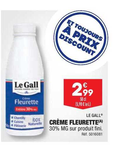 crème fleurette le gall