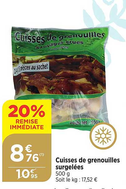 cuisses de grenouilles surgelées