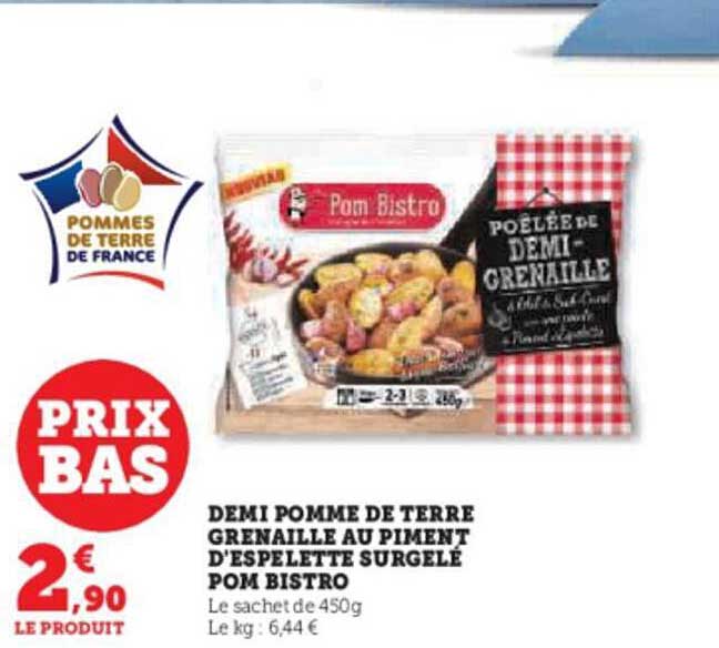 demi pomme de terre grenaille au piment d'espelette surgele pom bistro