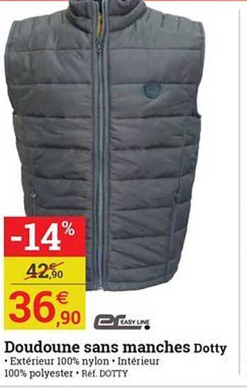 doudoune sans manches dotty easy line