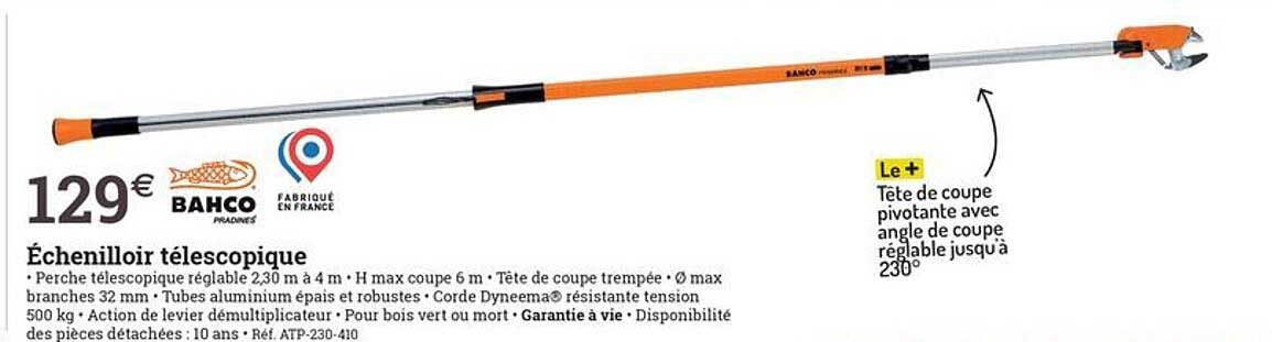 échenilloir Télescopique Bahco