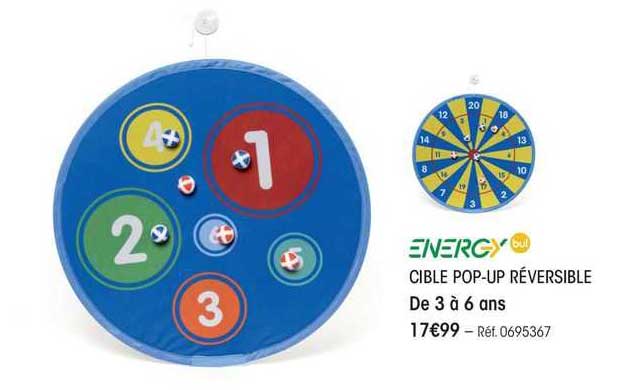 energy cible pop-up réversible